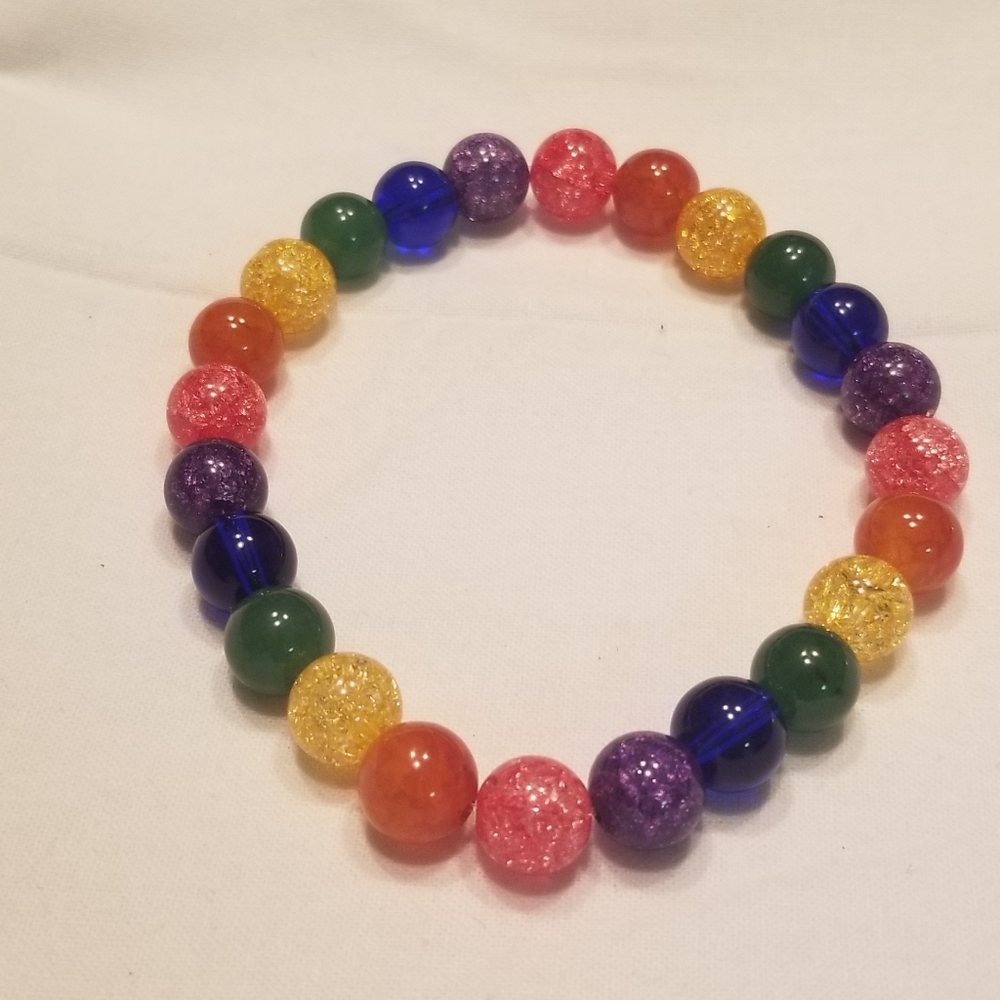 🏳️‍🌈 Men's LGBTQ pride stretch bracelet